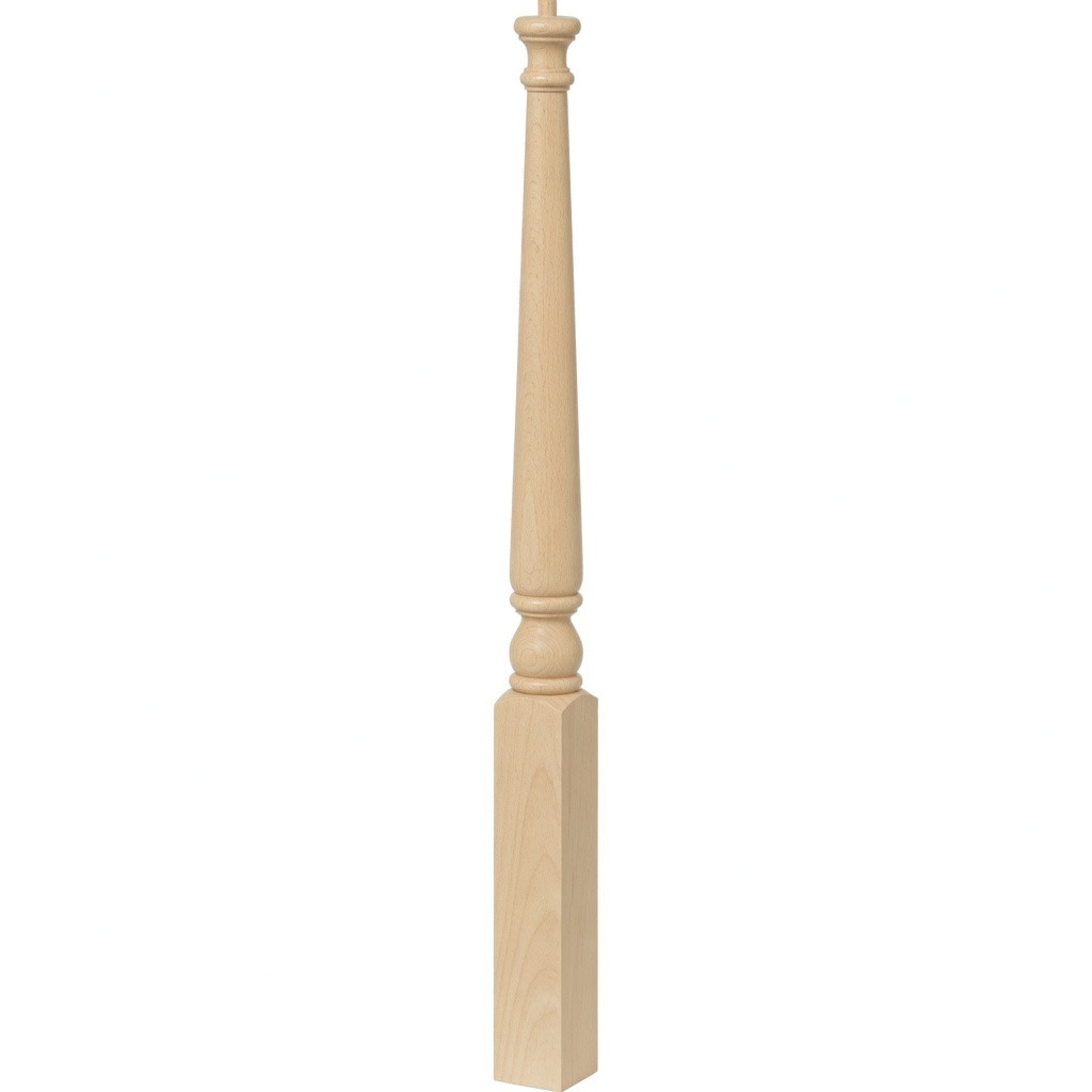 4011 Colonial Pin Top Start Newel Post ASH
