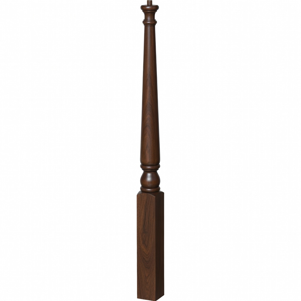 4011 Colonial Pin Top Start Newel Post Walnut