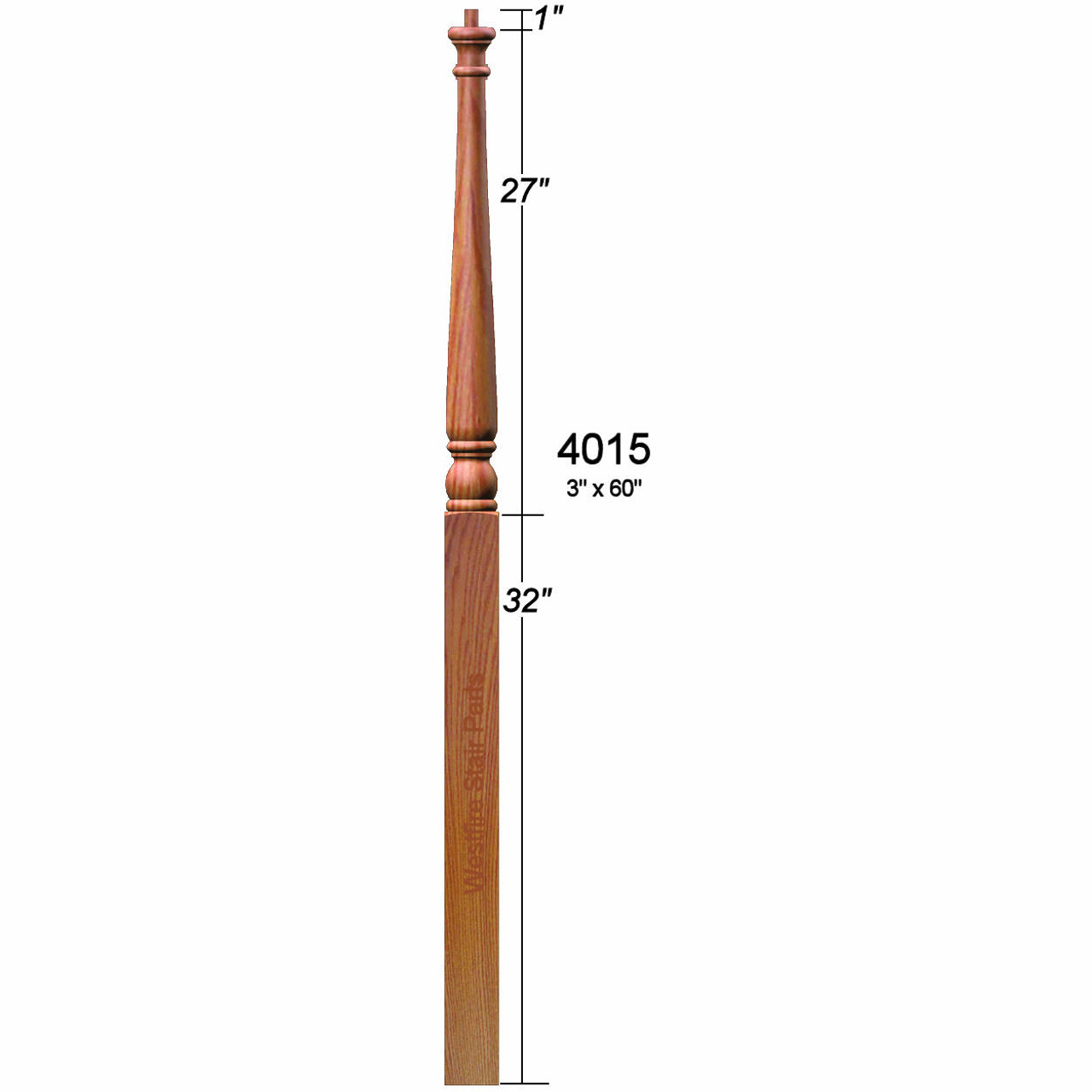 4015 Colonial Intermediate Landing Newel