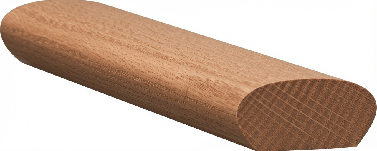 6042 Red Oak Oval Handrail - Red Oak