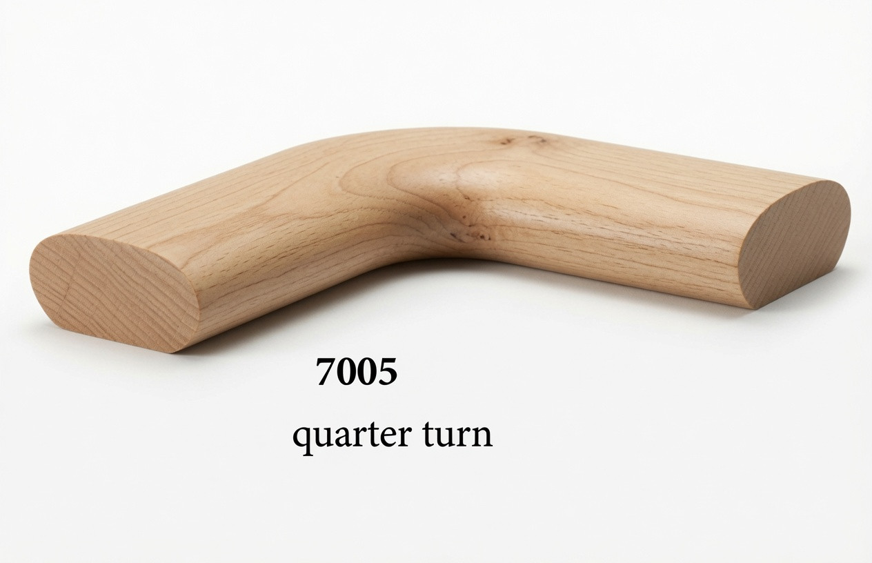 7005 Level Quarter-turn for the 6042 Handrail - Alder