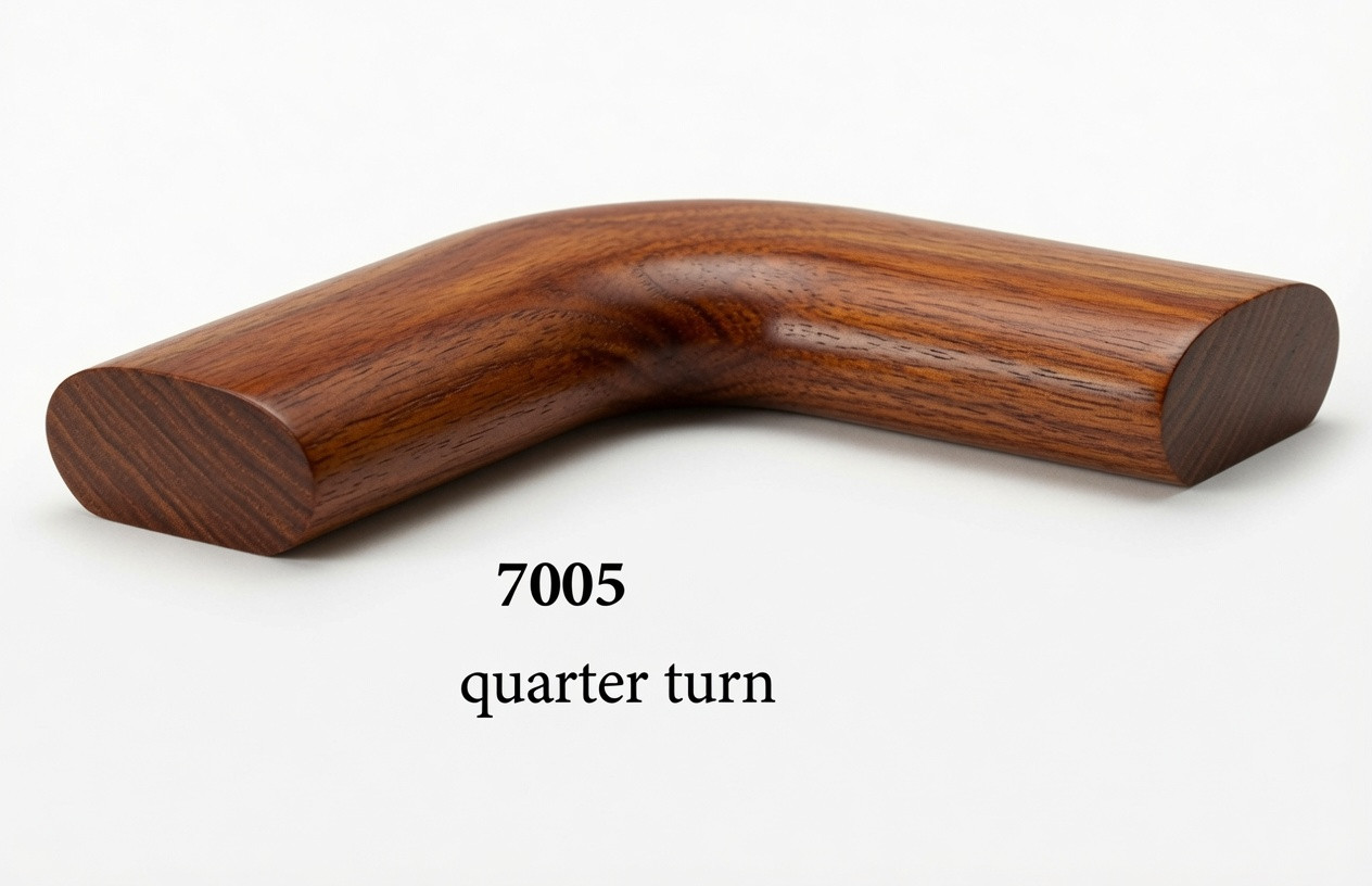 7005 Level Quarter-turn for the 6042 Handrail - Brazilian Cherry