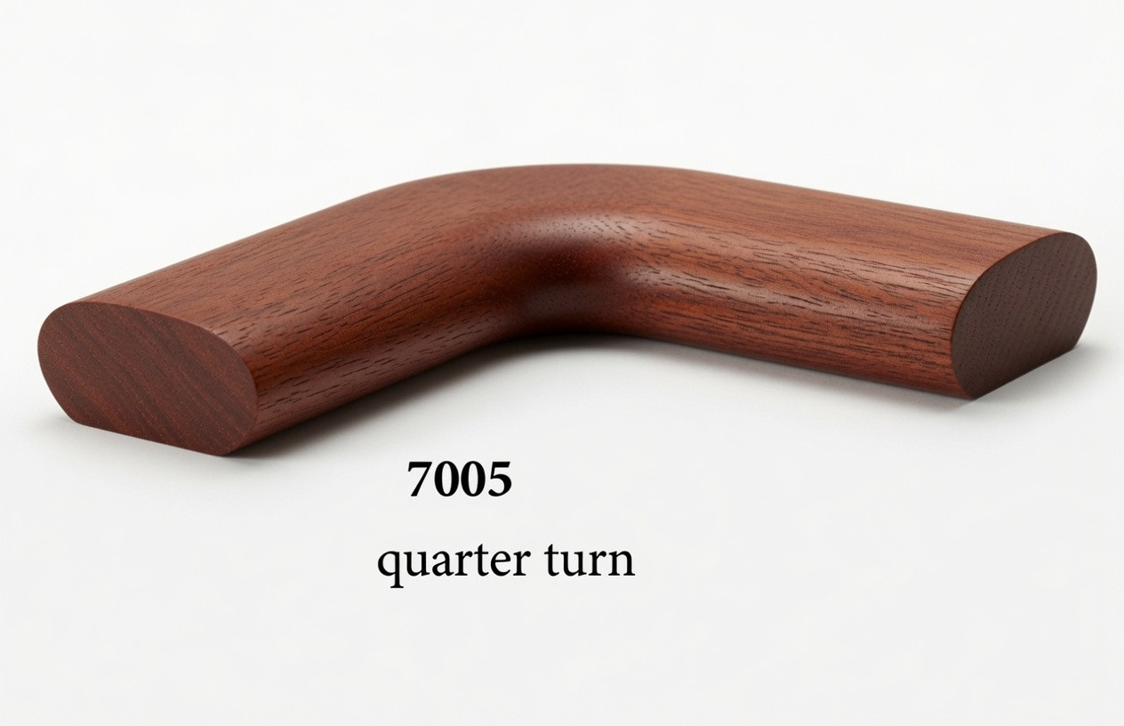 7005 Level Quarter-turn for the 6042 Handrail - Mahogany