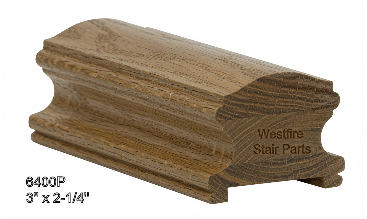6400P White Oak Plowed Handrail