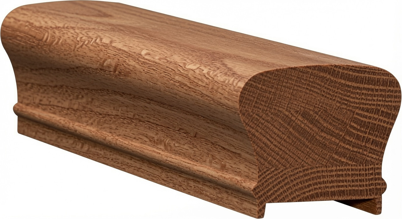 6210P Brazilian Cherry Plowed Handrail