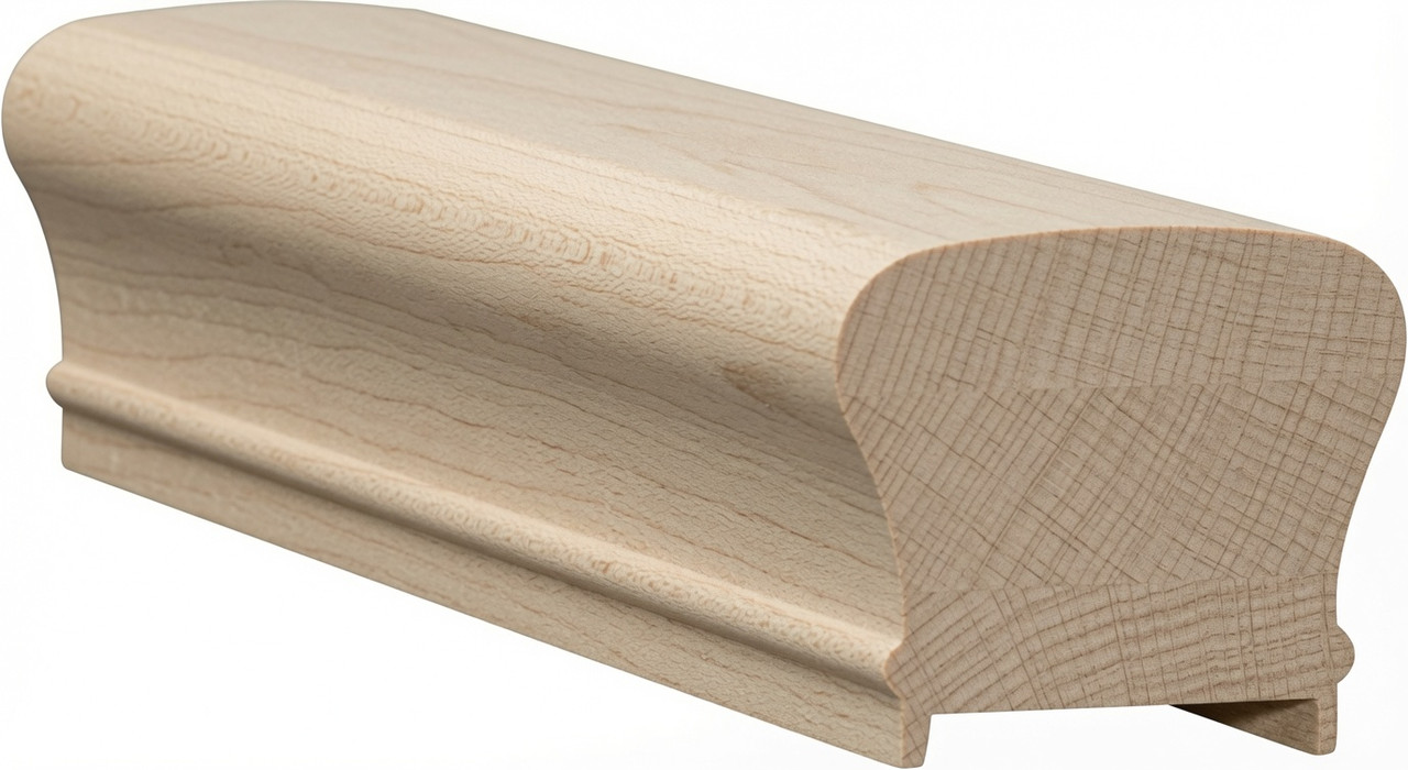 6210P Hard Maple Plowed Handrail