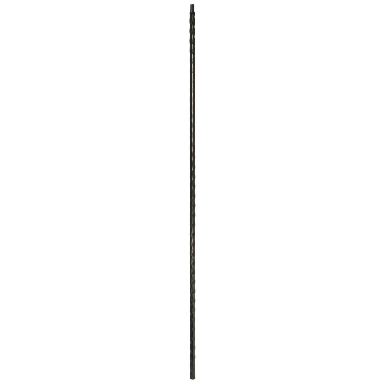 T-30 Edge Hammered Plain Bar Tubular Steel Baluster Show in Rubbed Copper