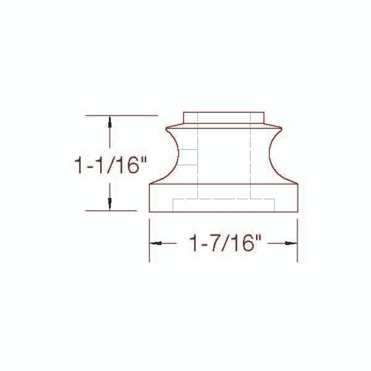 2G900 Flat Shoe Dimensional Information