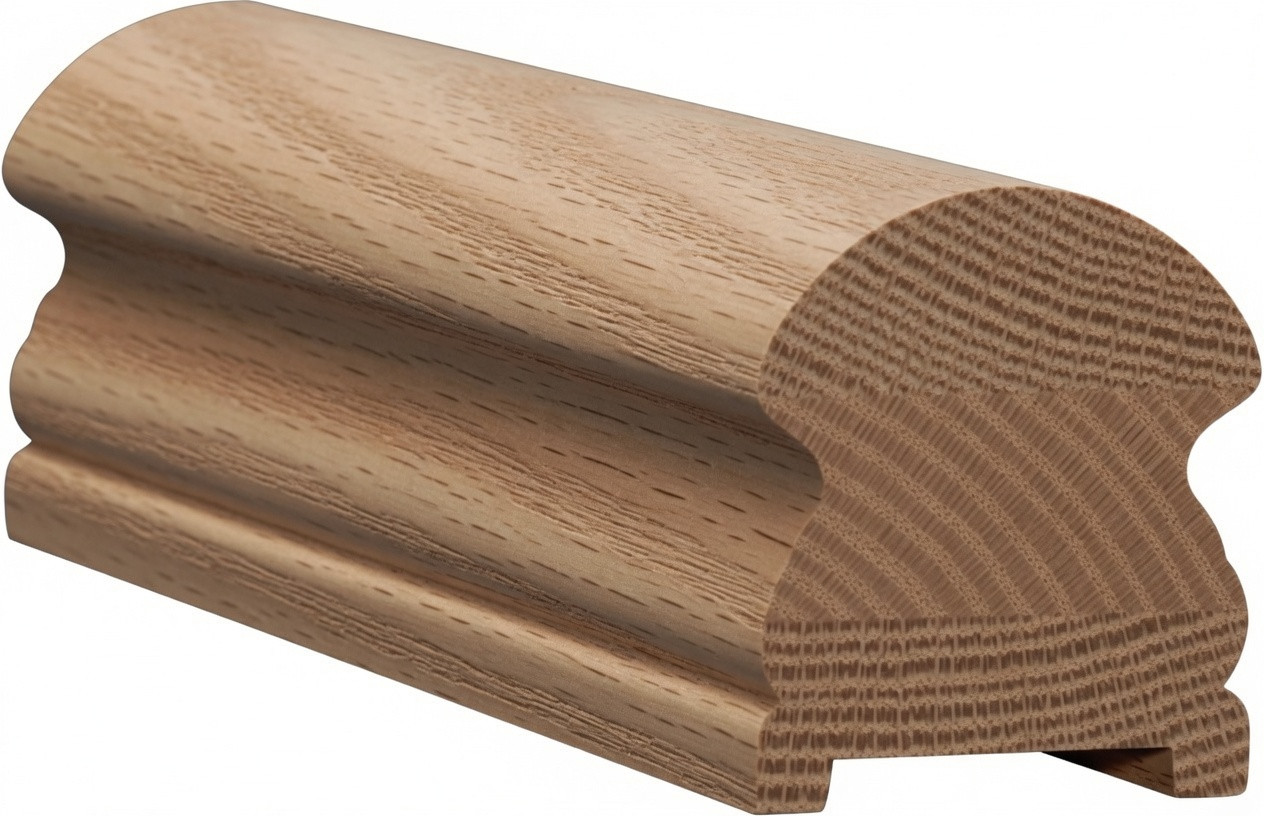6519P Ash Plowed Handrail