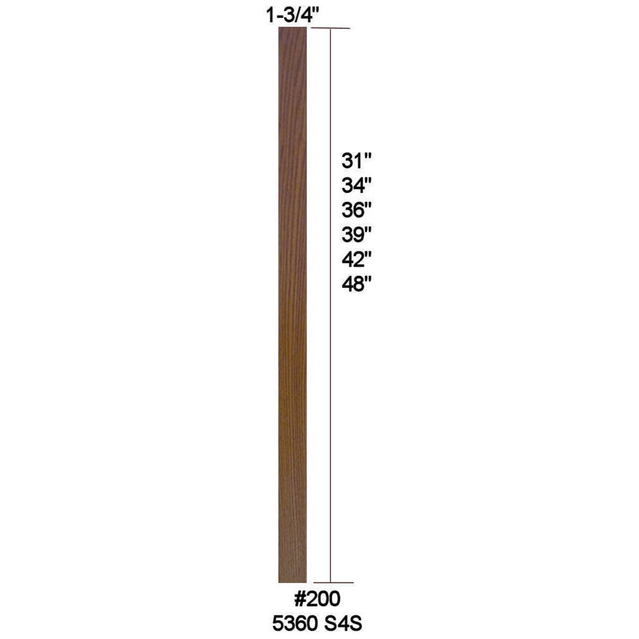 5360 (200) 48" S4S Baluster