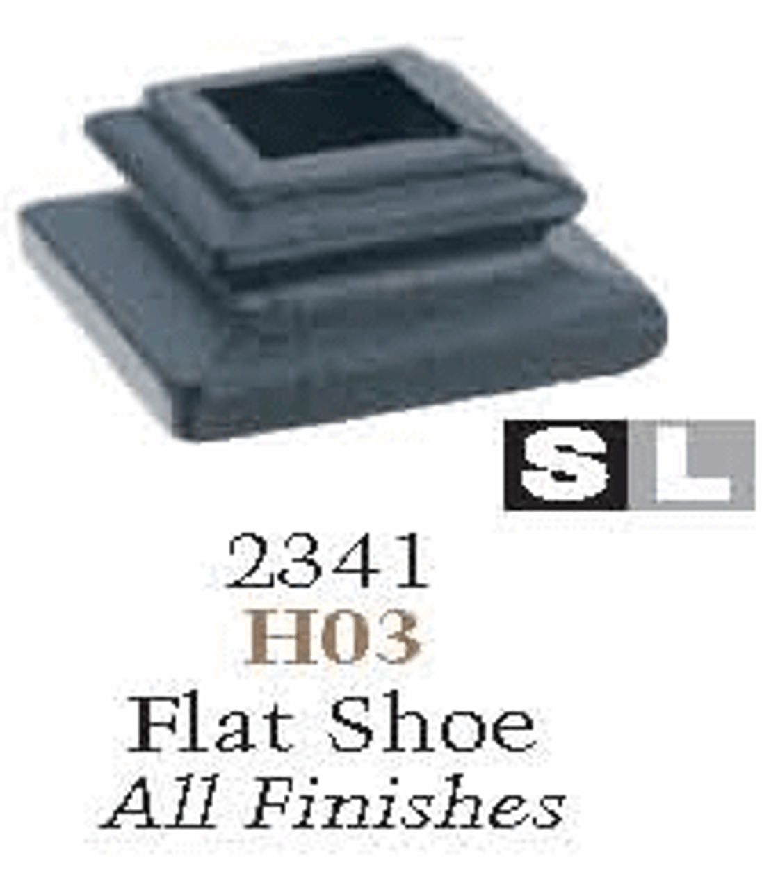 2341-LT LIte Flat Shoe no set screw