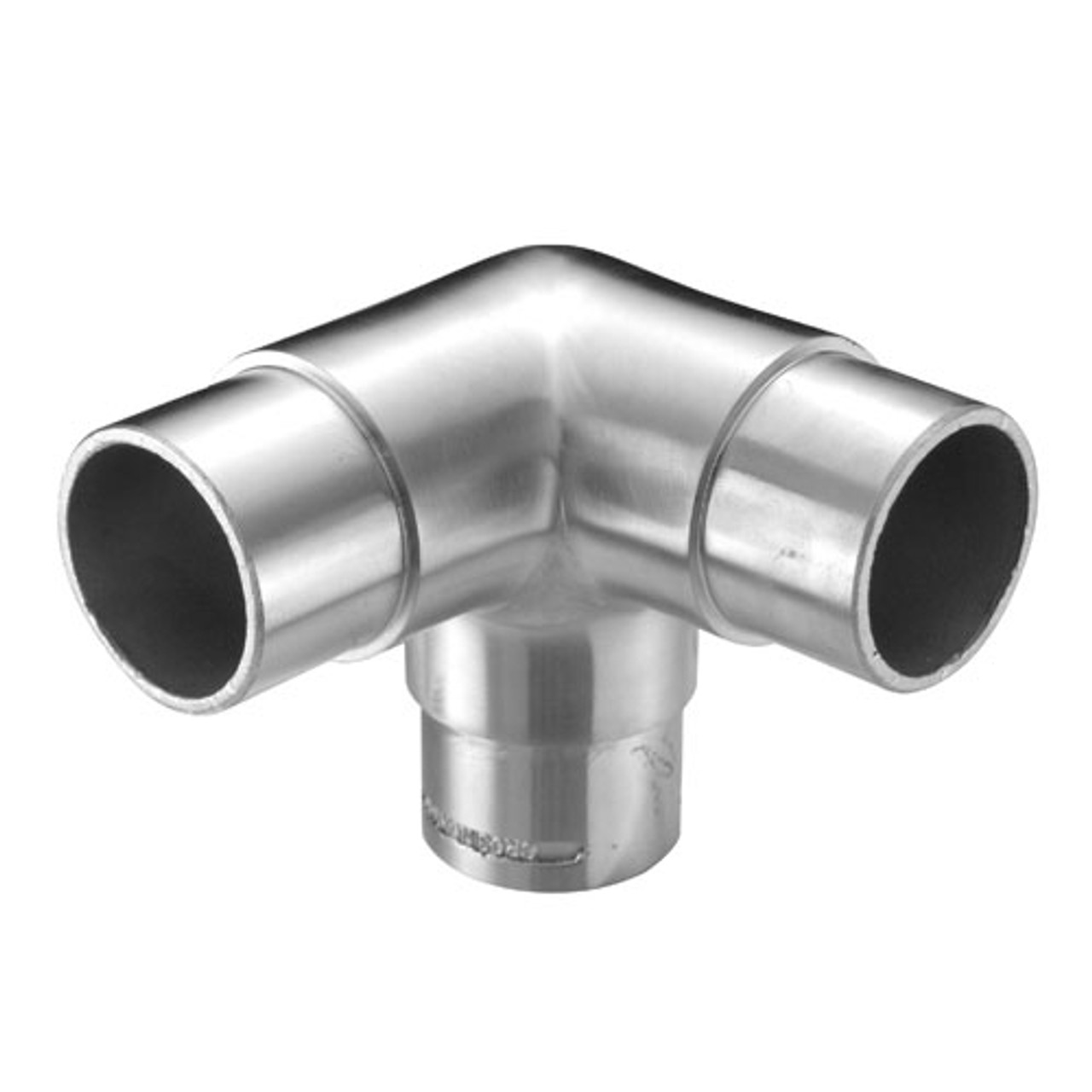 E203 Stainless Steel 3-Way Corner Fitting, 1 2/3" Diameter