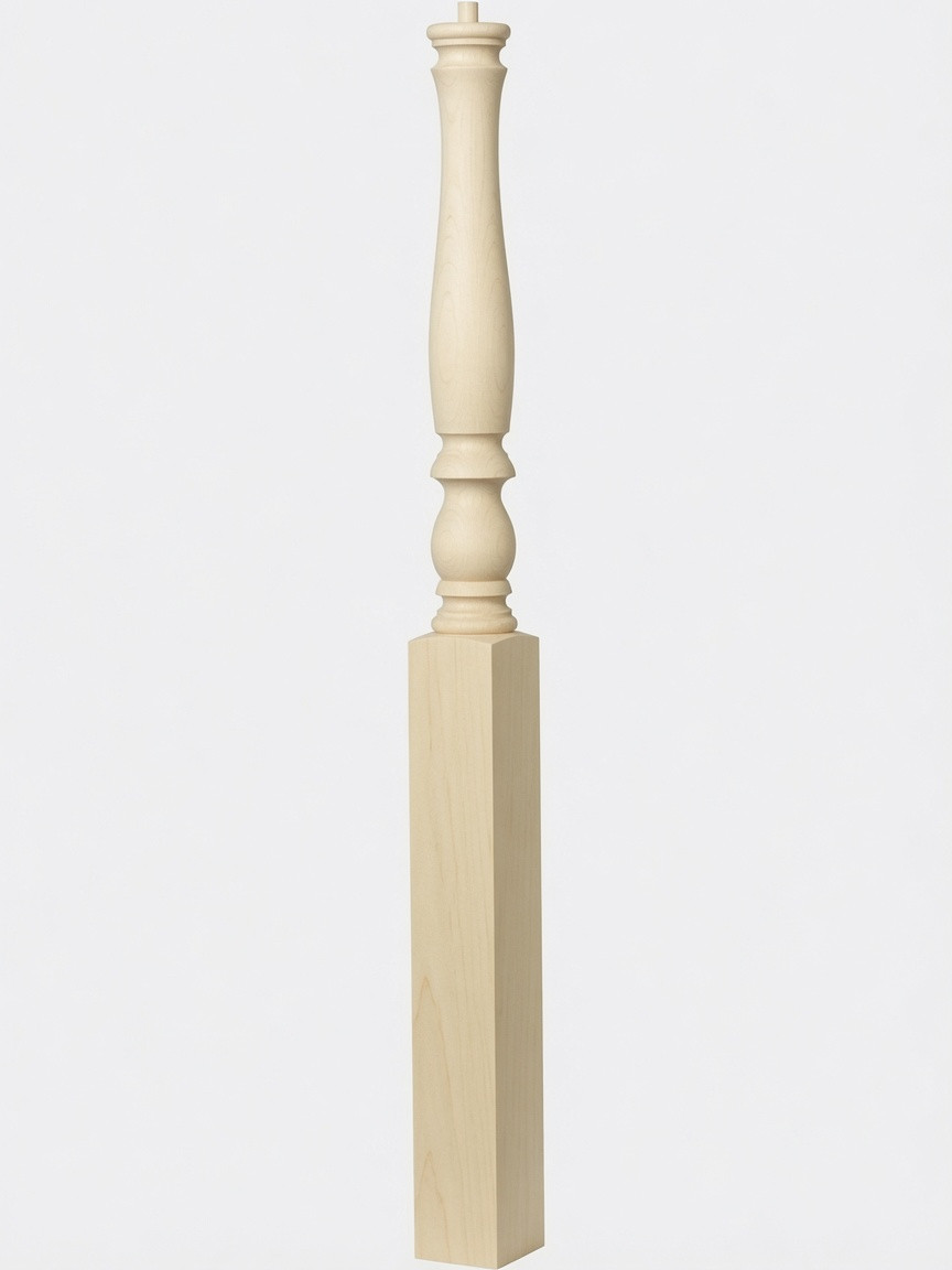 4670 Starting Plain Newel Post - Poplar