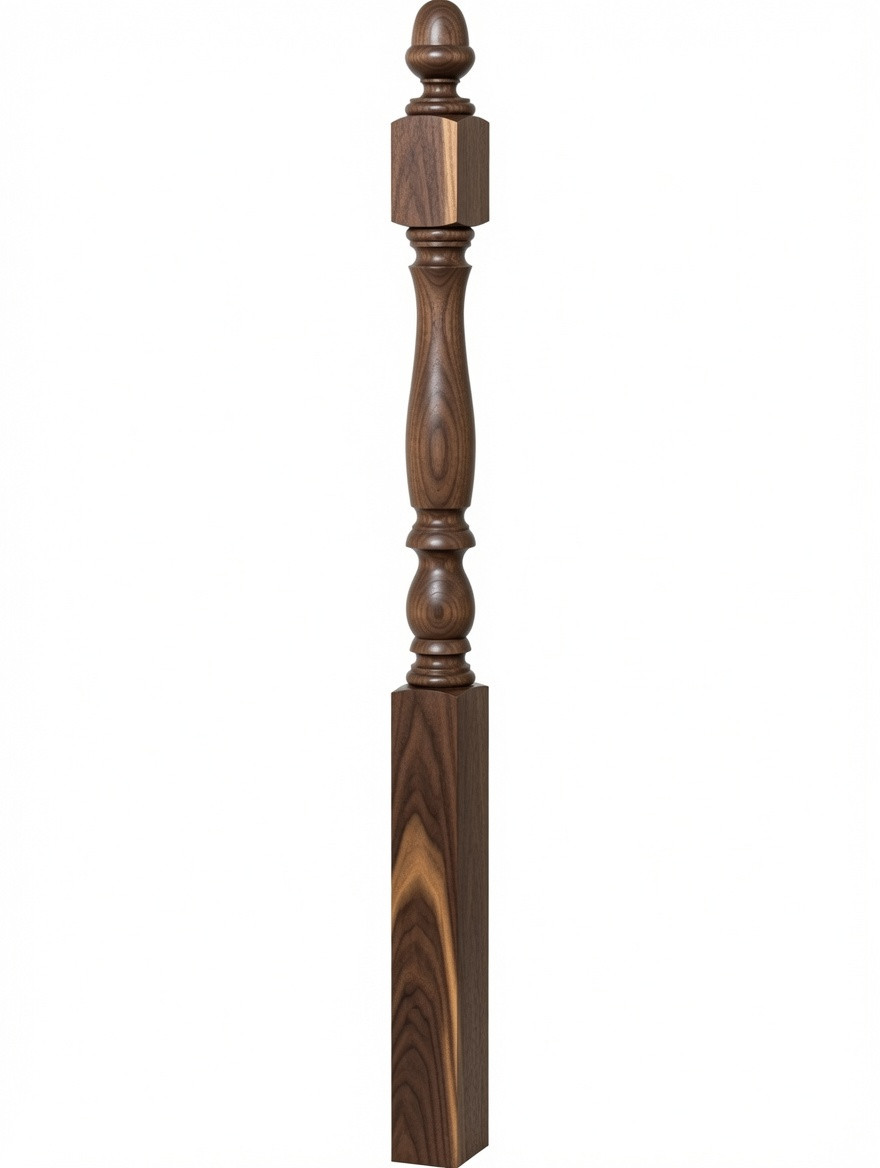 4600 Starting Plain Newel Post - Walnut