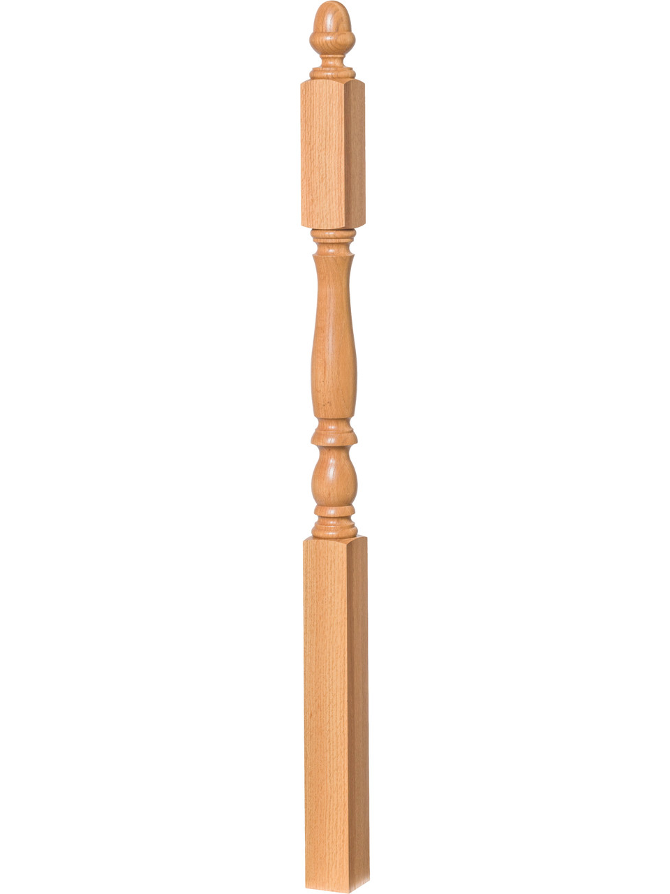 4606 Plain Country Landing Newel Post - Red Oak