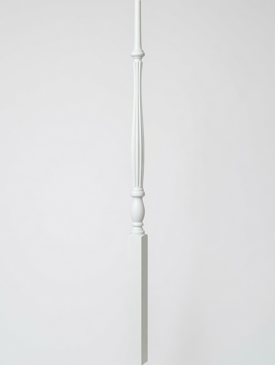 R-5438 38-inch Reeded Country Classic Baluster - Primed or Prefinished White