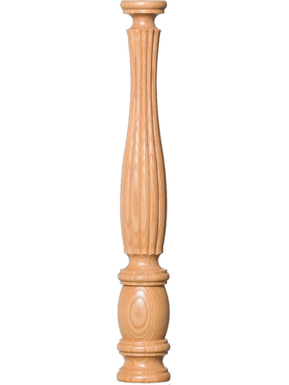 R-5748 Reeded Utah Classic Ball Top Starting Newel Post