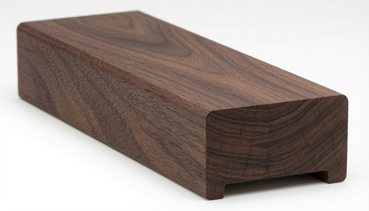6001 2-3/4" x 1-9/16" Handrail, Plowed 1-3/4" - Walnut