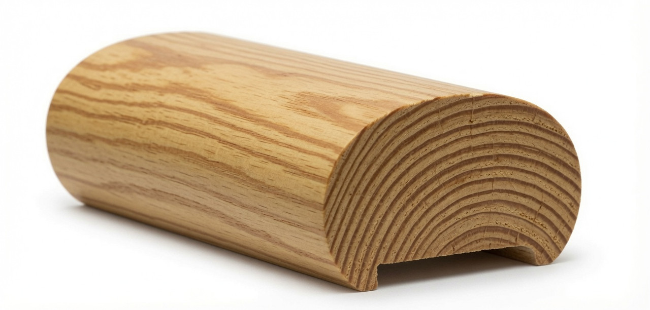 5600P Plowed Pine Oval Handrail