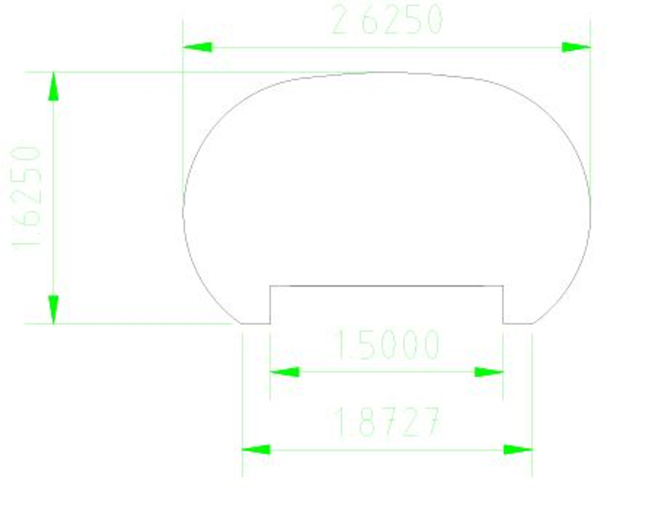 1-1/2" Plow, 5600P Handrail