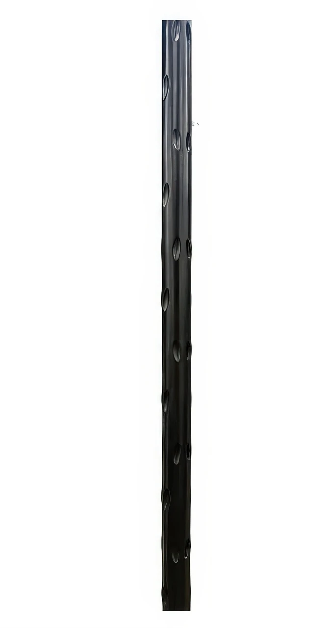 1074 Large Hammered Round Bar