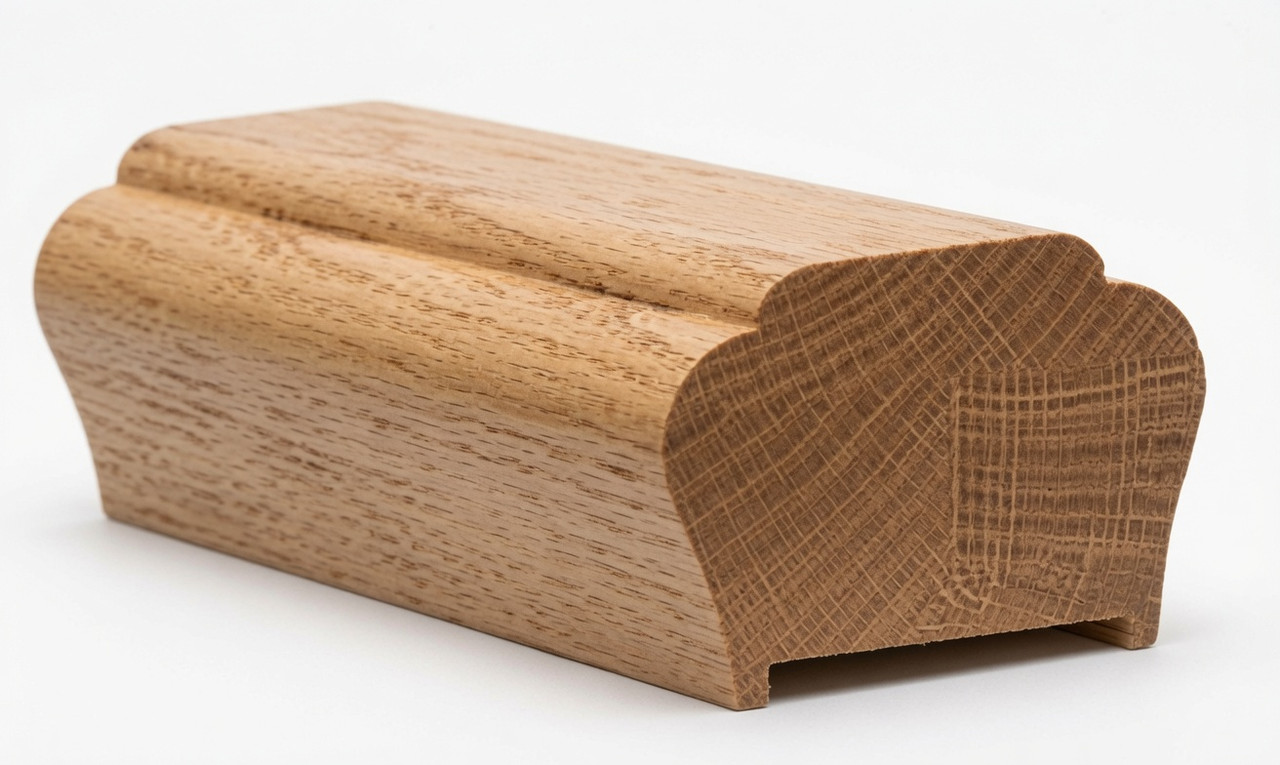 5700P Plowed Handrail - Red Oak