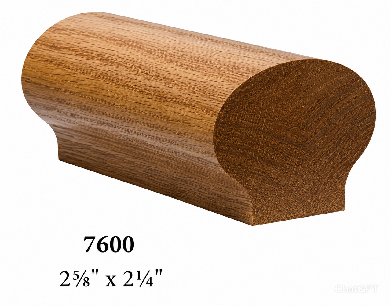 7600B Red Oak Bending Handrail