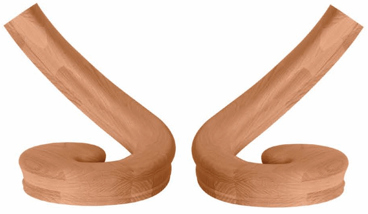 5731 (Left) and 5736 (Right) Curved Arm Volutes