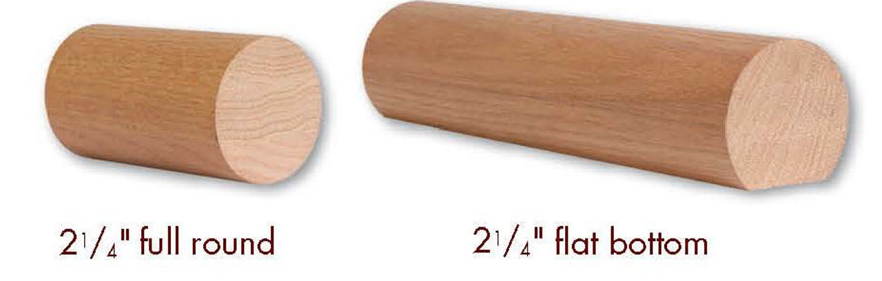 2250 Hard Maple 2-1/4" Round Handrail