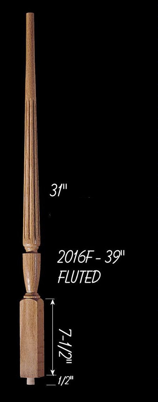 C-2016F 39" Fluted Carolina Baluster