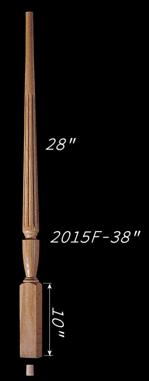 C-2015F 38" Fluted Carolina Baluster