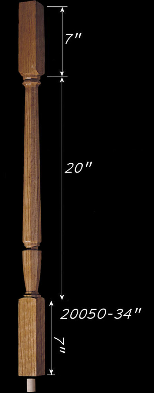 C-2005O 34" Octagonal Carolina Baluster