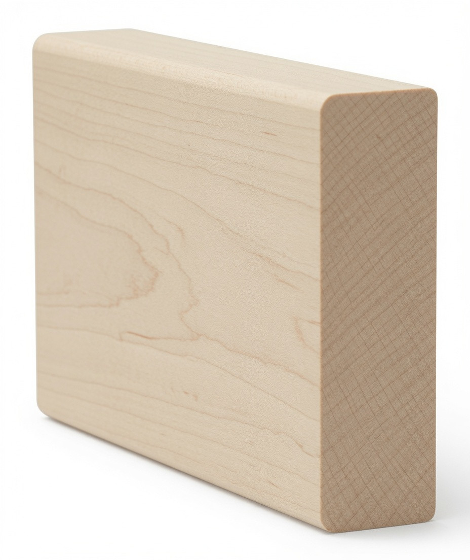 6003 2X6 Contemporary Handrail without Finger-Grips - Soft Maple