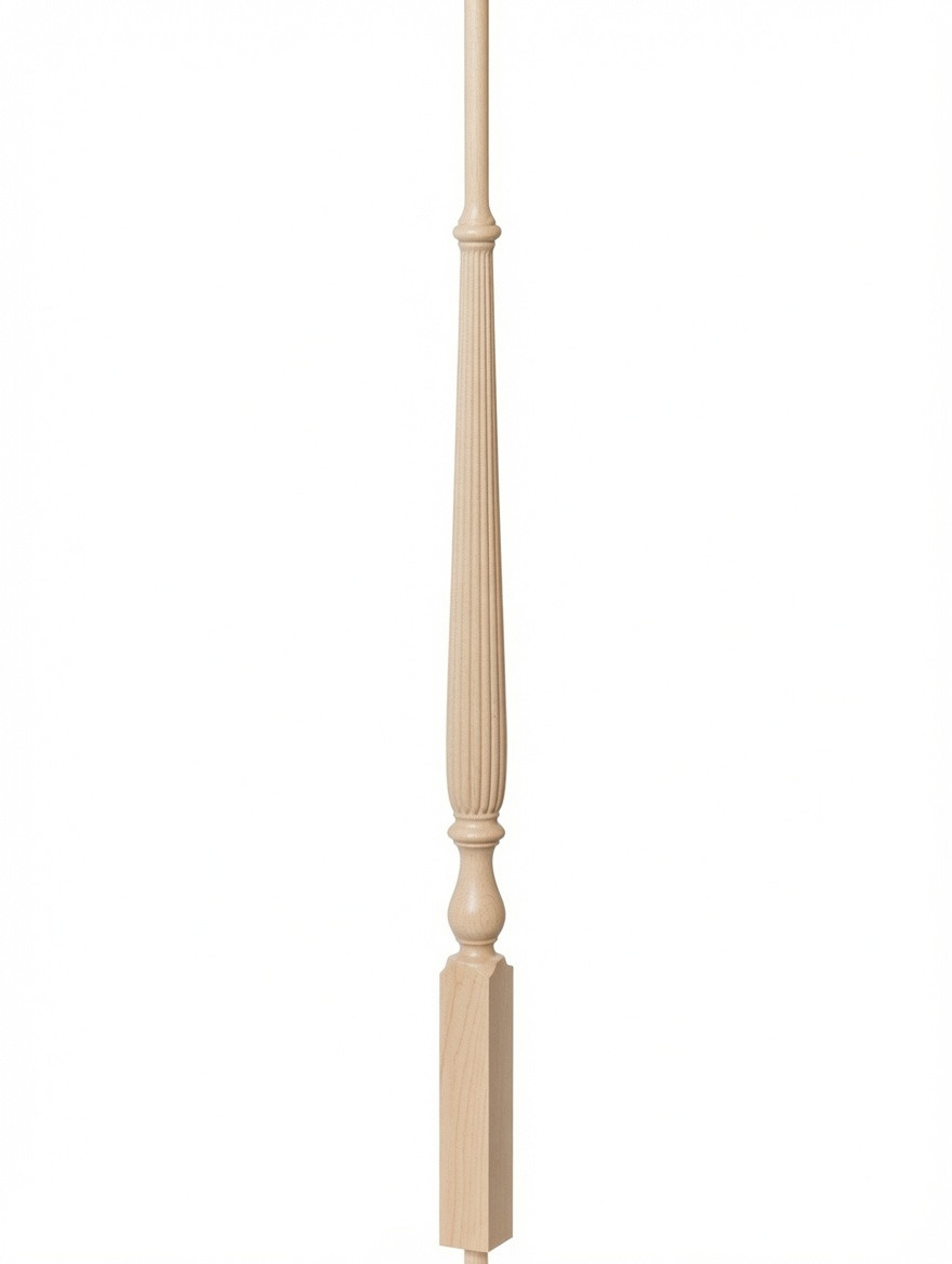 R-2715 36" Reeded Ohio Regency Stairways Baluster, Birch