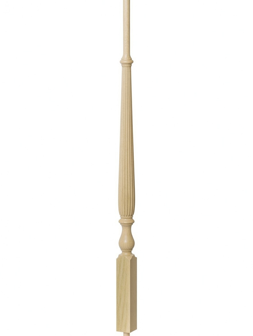R-2715 36" Reeded Ohio Regency Stairways Baluster, Poplar