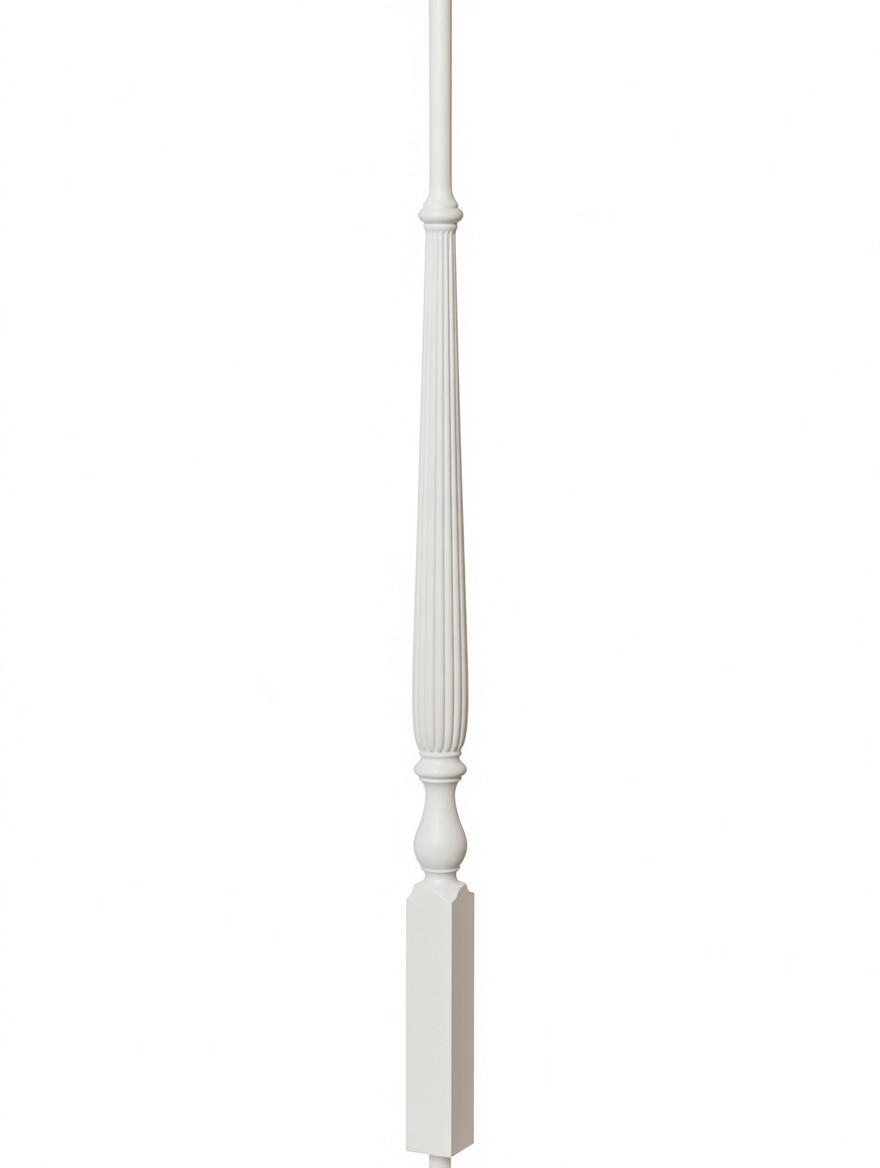R-2715 36" Reeded Ohio Regency Stairways Baluster, Primed or Prefinished White