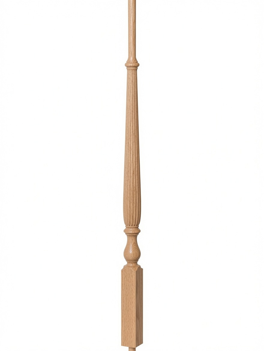 R-2715 40" Reeded Ohio Regency Stairways Baluster, Ash