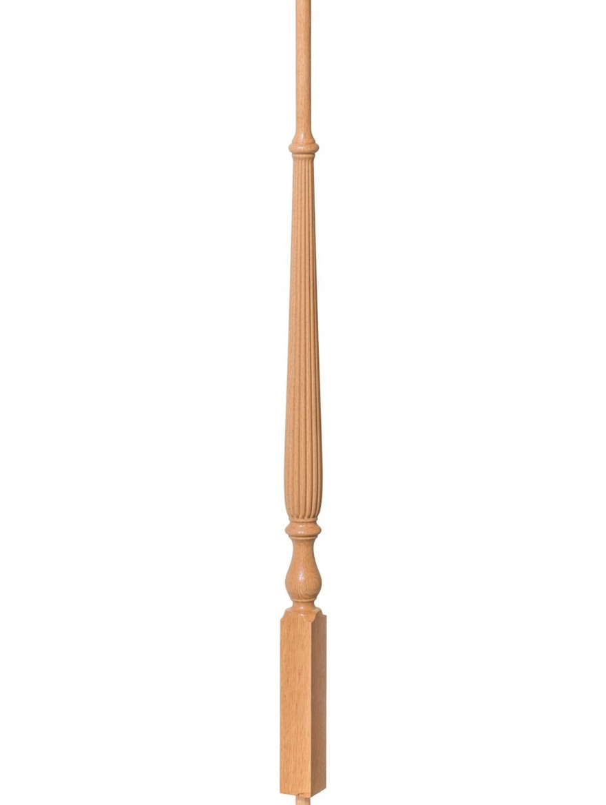 R-2715 40" Reeded Ohio Regency Stairways Baluster, Red Oak