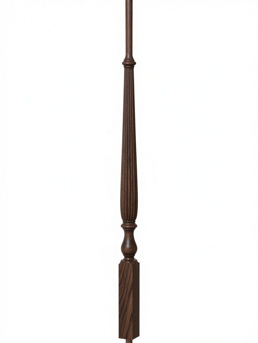 R-2715 40" Reeded Ohio Regency Stairways Baluster, Walnut