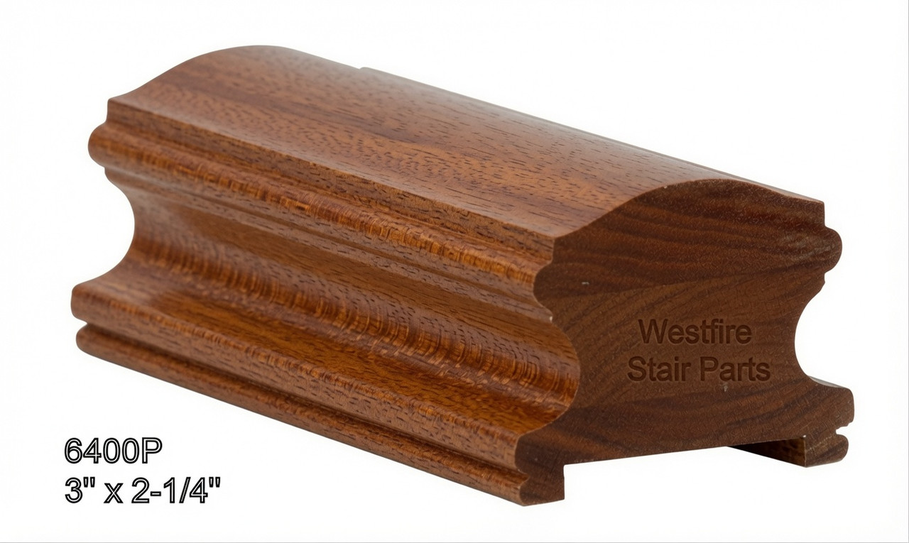 6400P Mahogany Plowed Handrail
