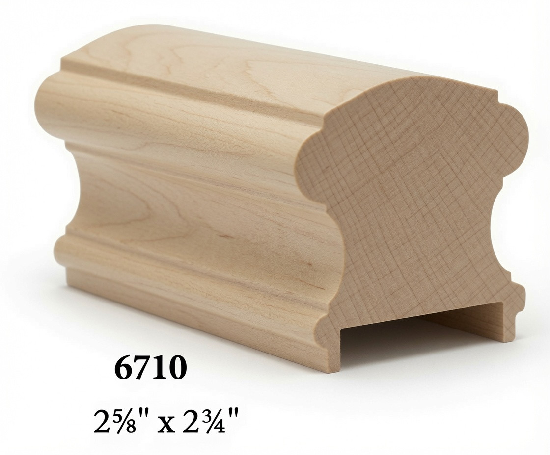 6710P Birch Plowed Handrail