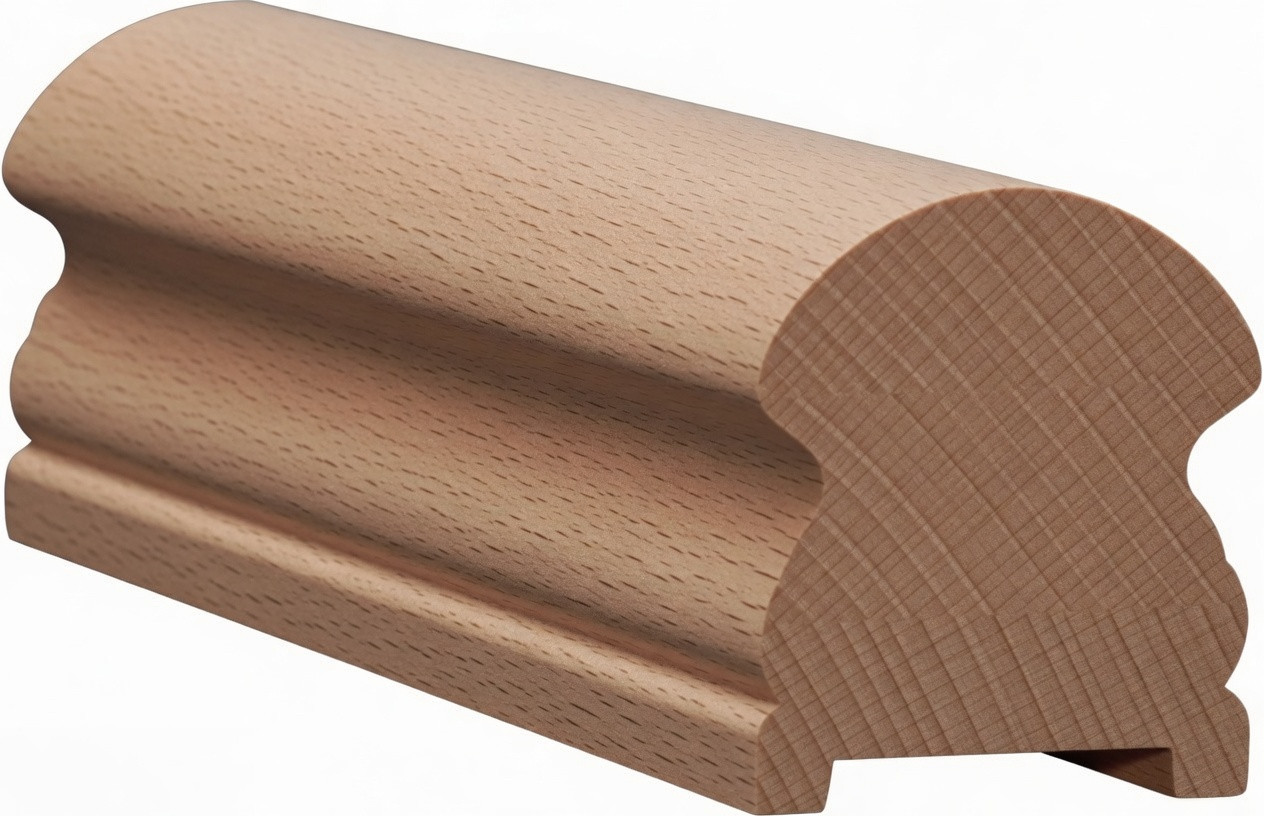 6519P Beech Plowed Handrail