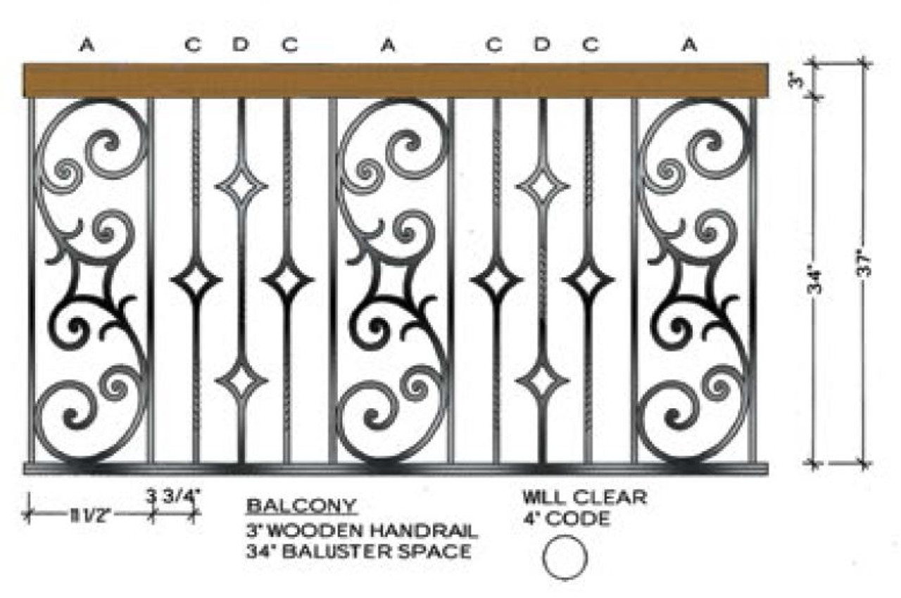 Seville level Guardrail Balustrade