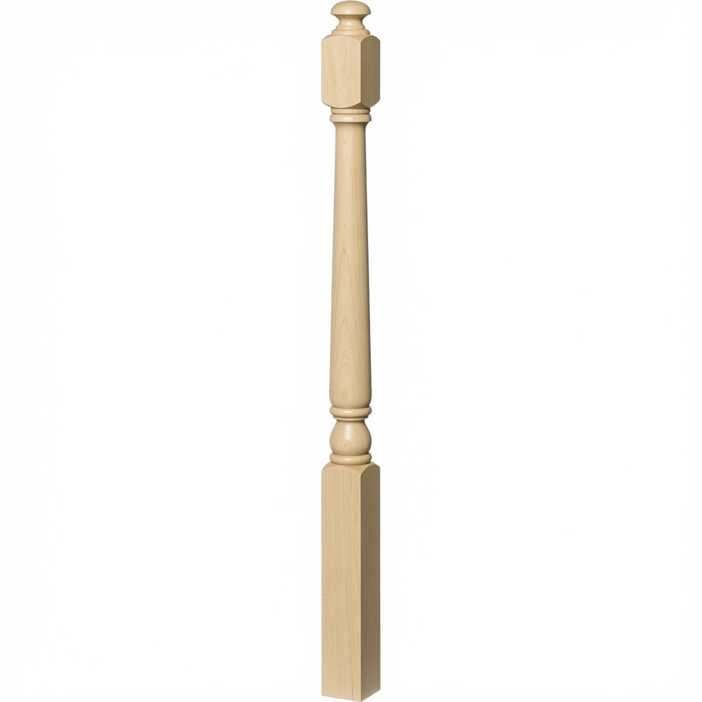 SP-4040A Poplar Colonial Starting Newel Post