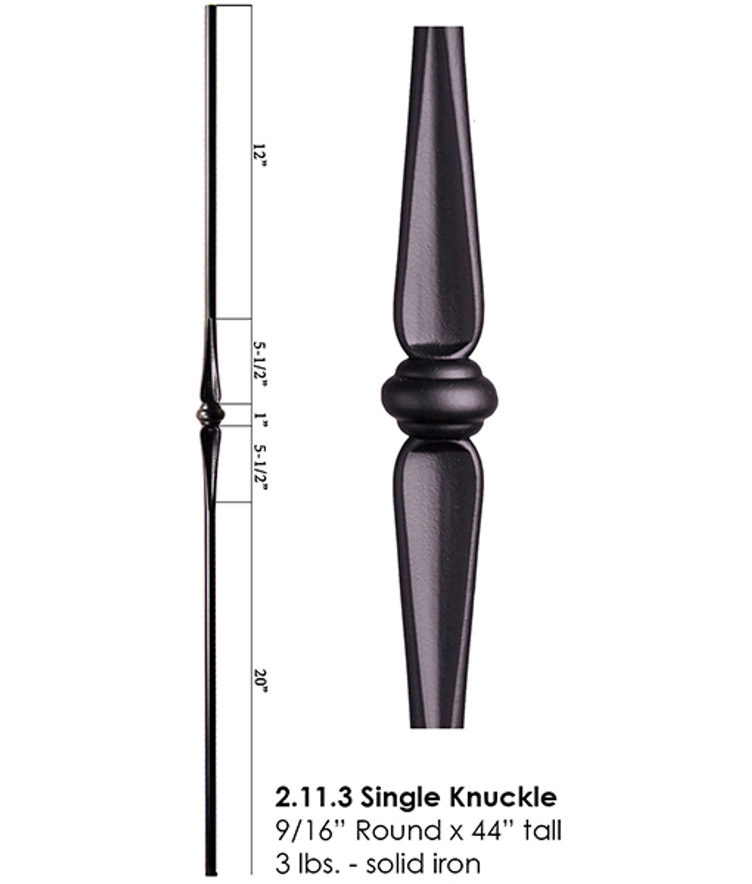 HF2.11.3 Round Single Knuckle