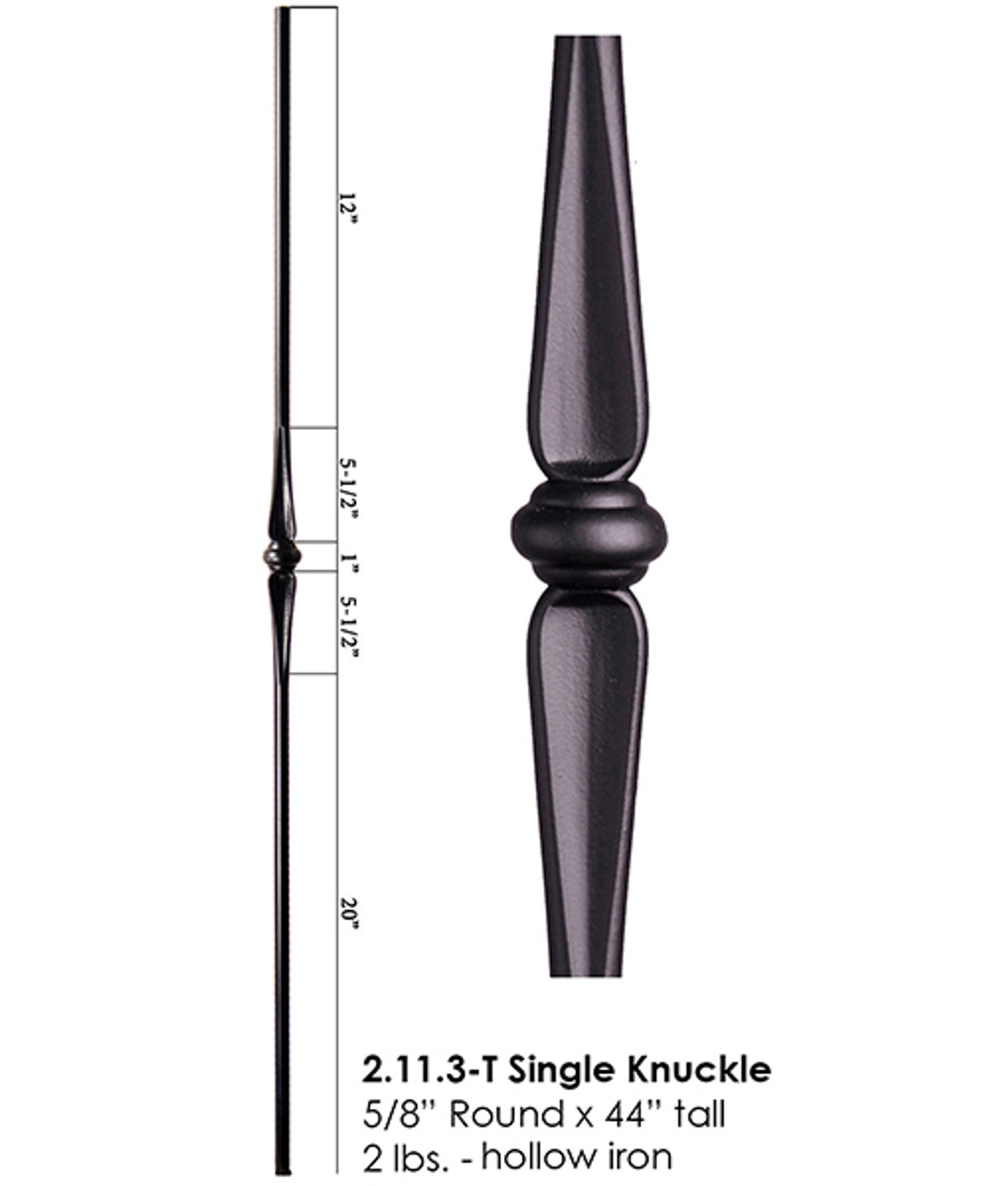 HF2.11.3-T Tubular Round Single Knuckle
