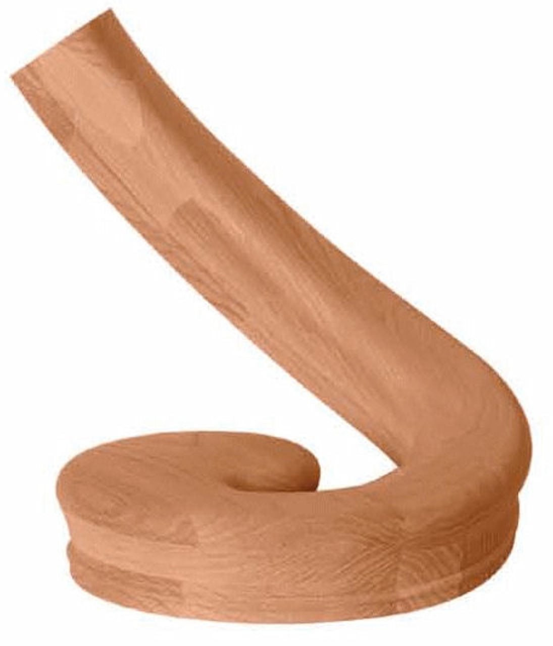 SP-7031 Red Oak Left Hand Climbing Volute for the 6010 Handrail