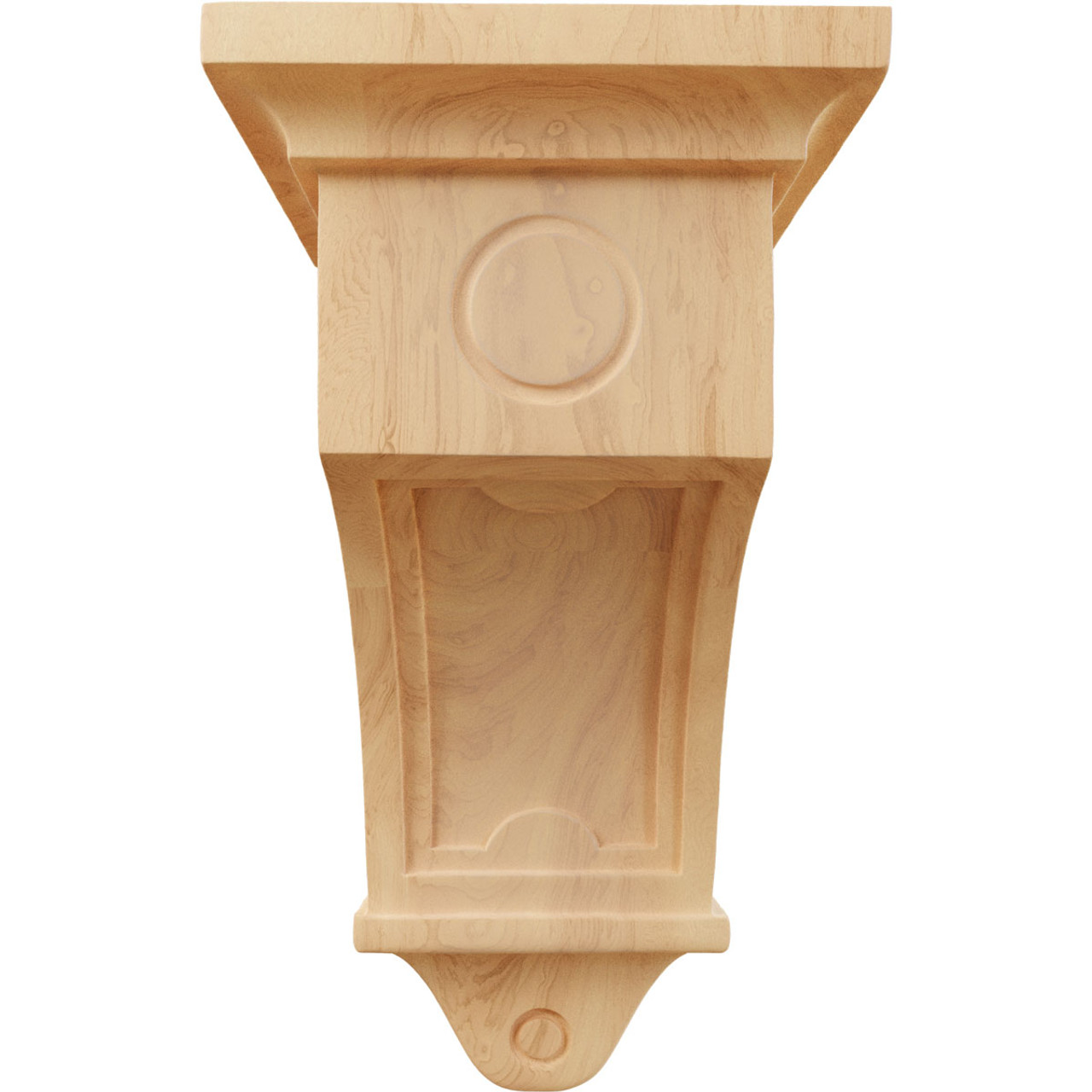 Arts and Crafts Corbel, 5" X 5" X 9" (COR05X05X09AR) front view