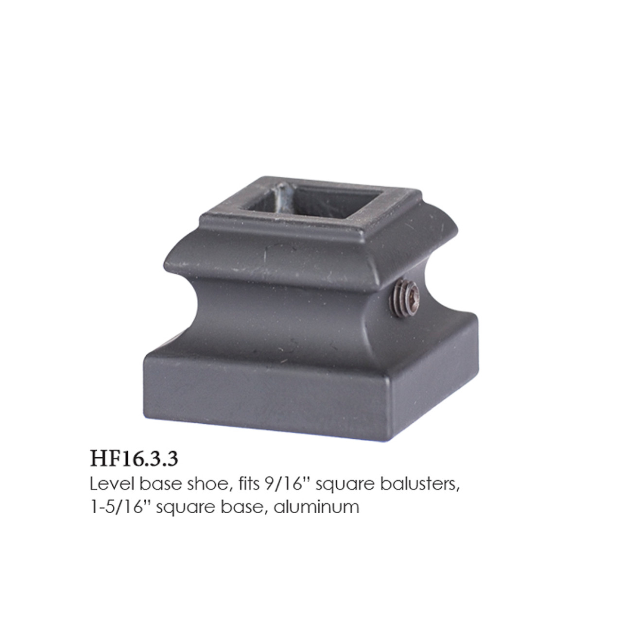 HF 16.3.3 Flat Shoe for 14mm Balusters (9/16")