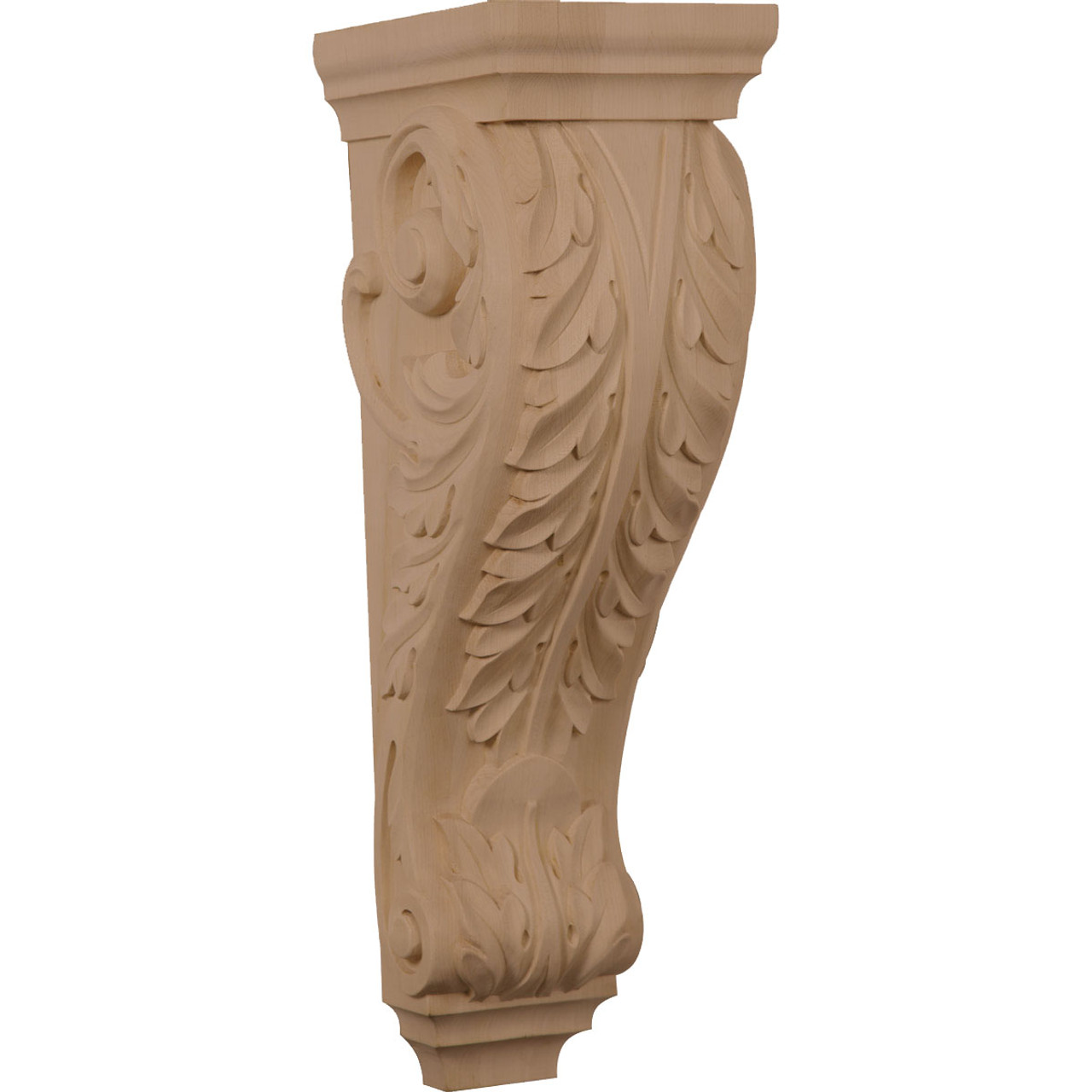 Acanthus Small Jumbo Pilaster Corbel, 6 1/2" X 8" X 22" (CORW07X08X22AC)